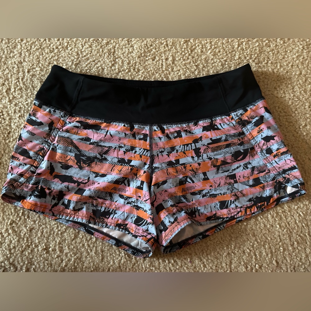 Lululemon Speed-up mid rise lined shorts- size 8 regular